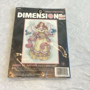 Vintage Printed Cross Stitch Kit Angel Embroidery